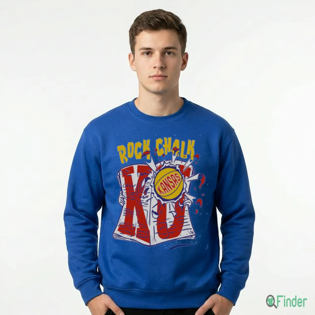 KU Rock Chalk Newspapers T-Shirt - Design Preview