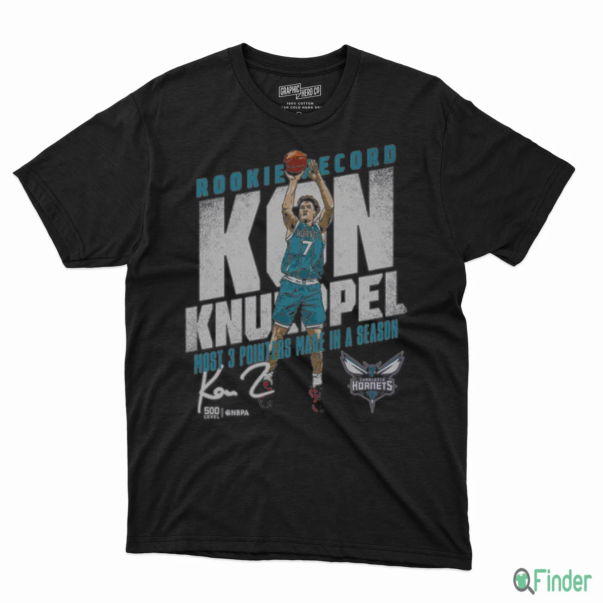 Kon Knueppel Charlotte Hornets Rookie Record Shirt - Product Image