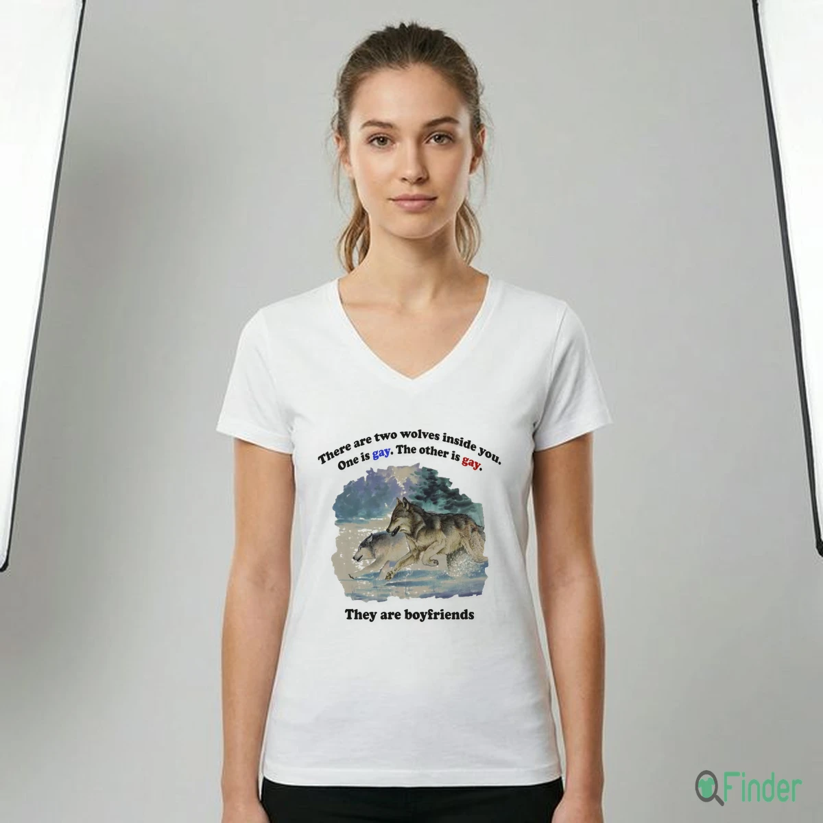 There Are Two Wolves Inside You One Is Gay The Other Is Gay They Are Boyfriends Shirt - Design Preview