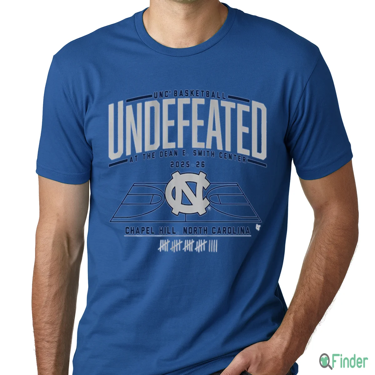 UNC Basketball Undefeated At The Dean E. Smith Center Shirt
