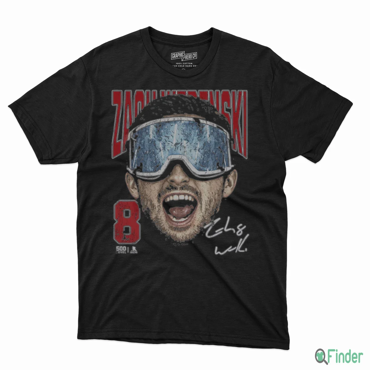 Zach Werenski Columbus Goggles T-Shirt - Product Image
