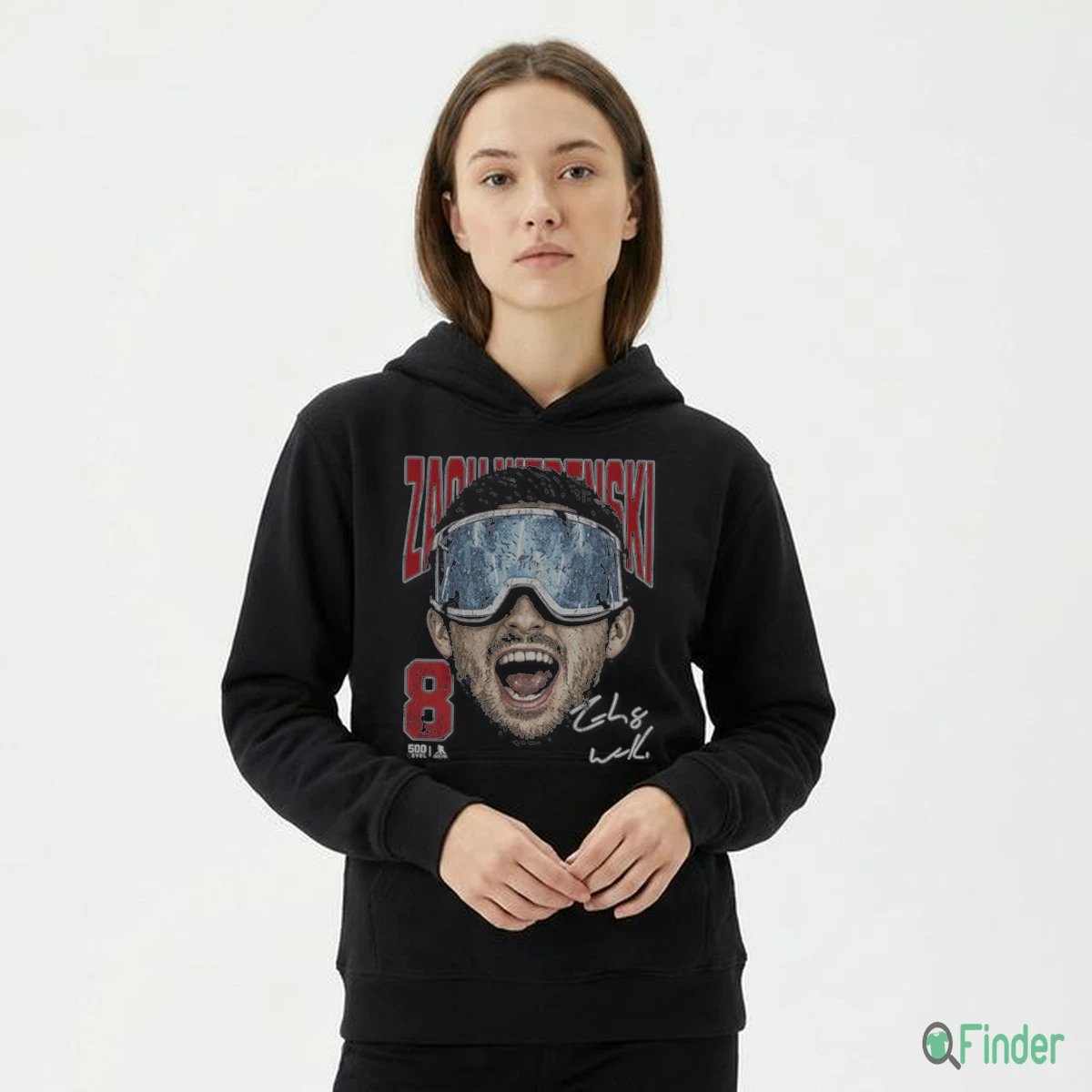 Zach Werenski Columbus Goggles T-Shirt - Design Preview