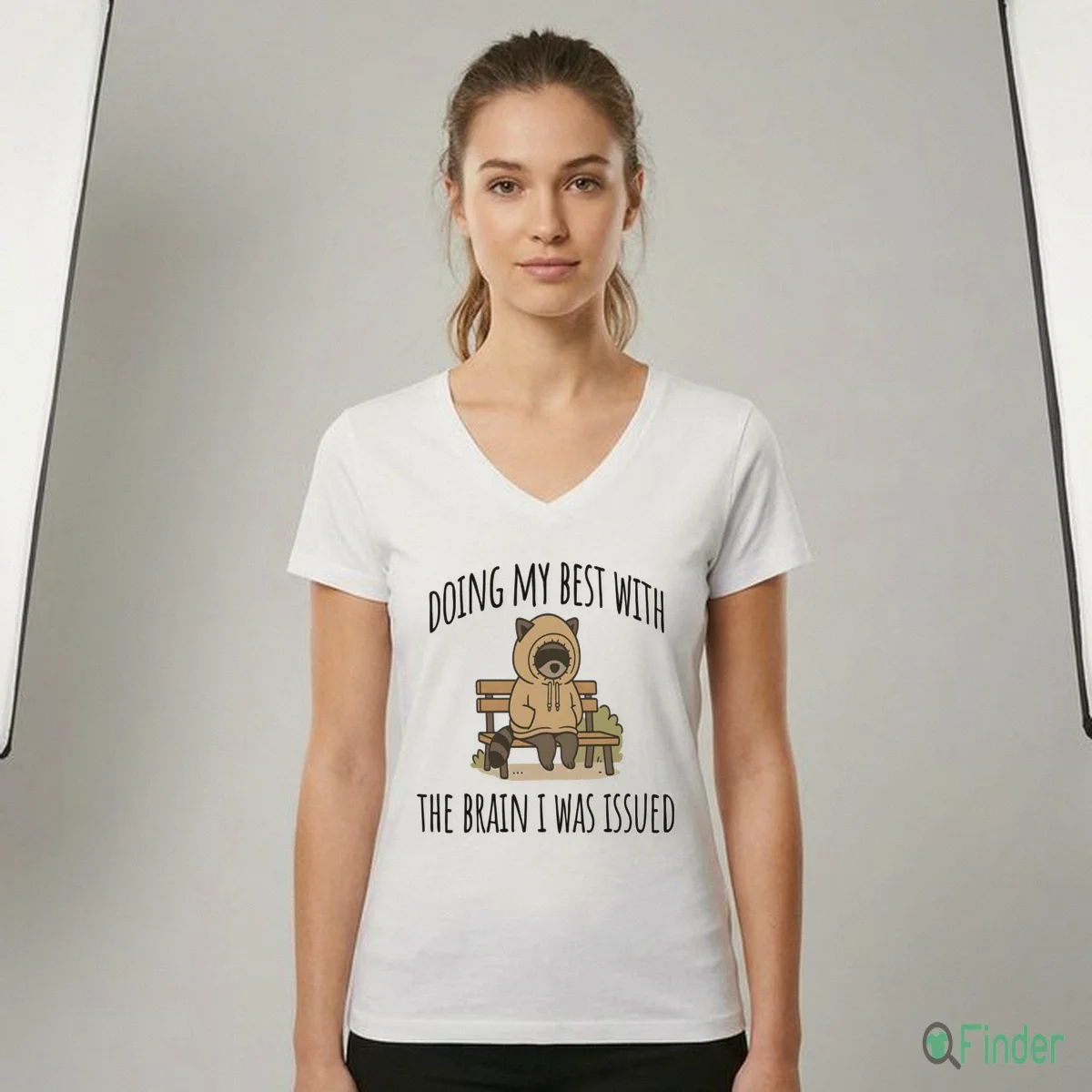 DOING MY BEST WITH THE BRAIN I WAS ISSUED Shirt - Design Preview
