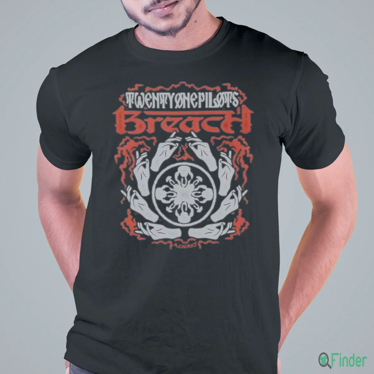 Twenty One Pilots Breach Hands T Shirt - Product Image