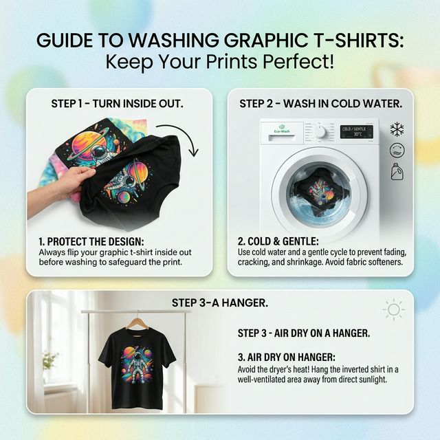 How to wash graphic tees step by step care guide