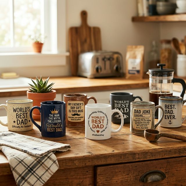 World's Best Dad coffee mugs collection for Father's Day gift ideas