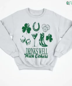drinks well with others cute baby shirt 4