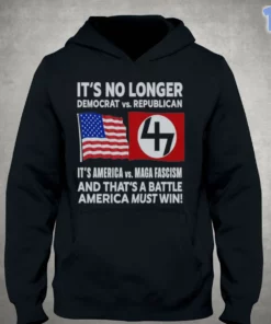official it s no longer democrat vs. republican. it s america vs. maga fascism flag shirt 4