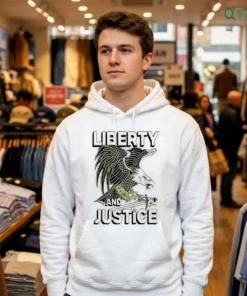 official liberty and justice american eagle vintage shirt 3