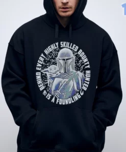 official mandalorian and grogu the mandalorian bounty hunter and foundling shirt 4