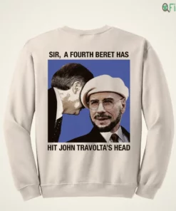 official sir a fourth beret has hit actor s head shirt 4