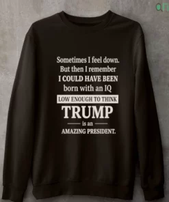 sometimes i feel down but then i remember funny liberal shirt 4
