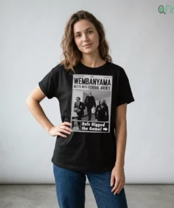 wembanyama x files style federal agents san antonio basketball shirt 2