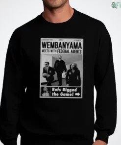 wembanyama x files style federal agents san antonio basketball shirt 4