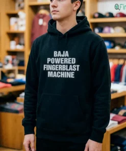 baja powered fingerblast machine tshirt 4
