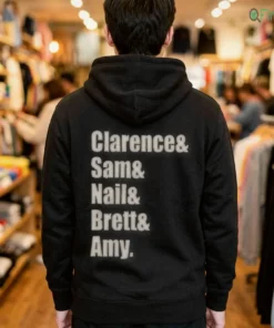 clarence and sam and nail and brett and amy typography name shirt 3 1.webp