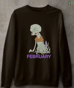 creepy squidward february birthday meatcanyon style distorted cartoon character shirt 4 1.webp