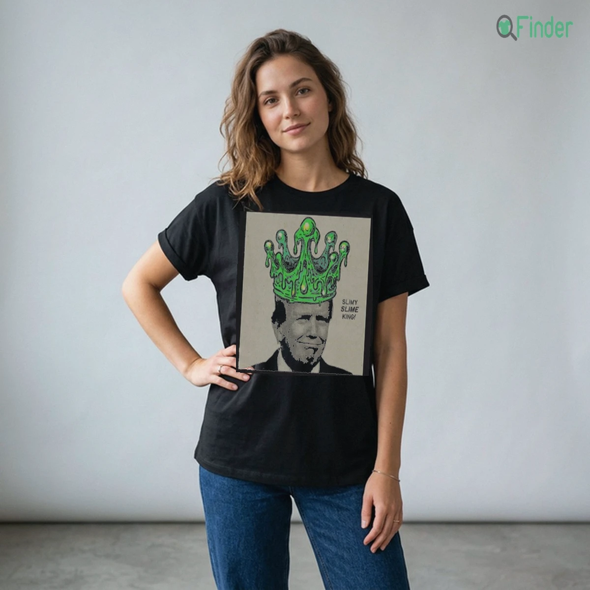 Donald Trump Slimy Slime King Funny Political Anti Trump Satire Humor Comic Shirt
