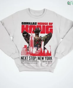 gorillaz house of kong next stop new york tour poster retro vintage graphic shirt 4 1.webp