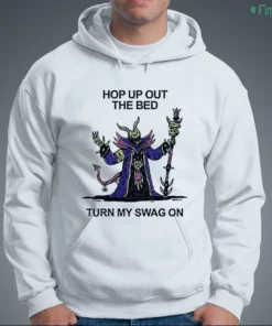 hop up out the bed turn my swag on skeleton lich wizard meme shirt 3 1.webp