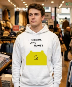 i fucking love honey cute yellow bear funny meme graphic cartoon shirt 3 1.webp