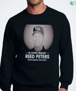 in loving memory reed peters pacific baseball head coach shirt 4