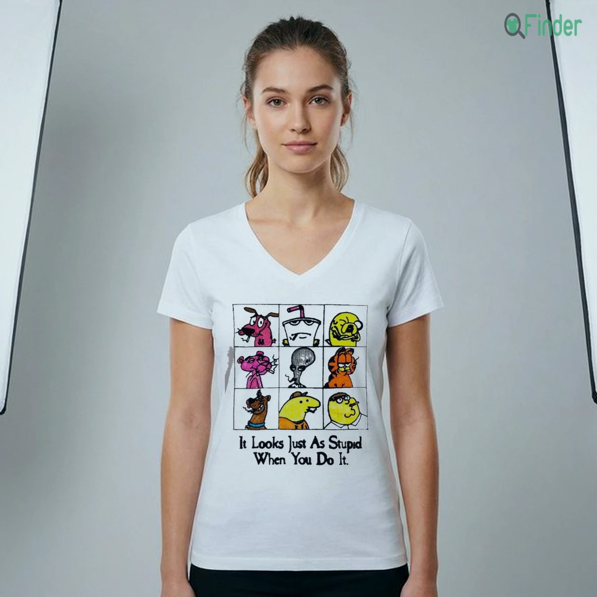 It Looks Just As Stupid When You Do It Anti-Cool Cartoon Shirt