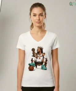 jalen brunson king with larry o brien trophy new york knicks champions nba 2026 shirt 2