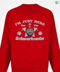 kyle schwarber i m just here for the schwarbombs t shirt 3 1.webp