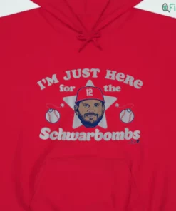 kyle schwarber i m just here for the schwarbombs t shirt 4 1.webp