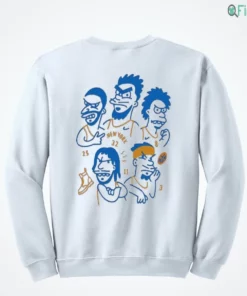 new york knicks champions nba 2026 cartoon players illustration roster shirt 4 1.webp