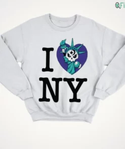 new york knicks champions nba 2026 statue of liberty skull heart logo graphic shirt 4