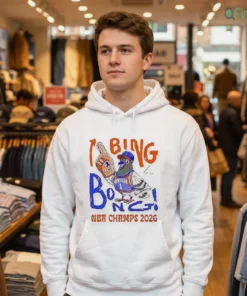 new york pigeon fan bing bong nba champs 2026 white shirt 3