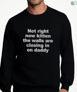not right now kitten the walls are closing in on daddy shirt 4