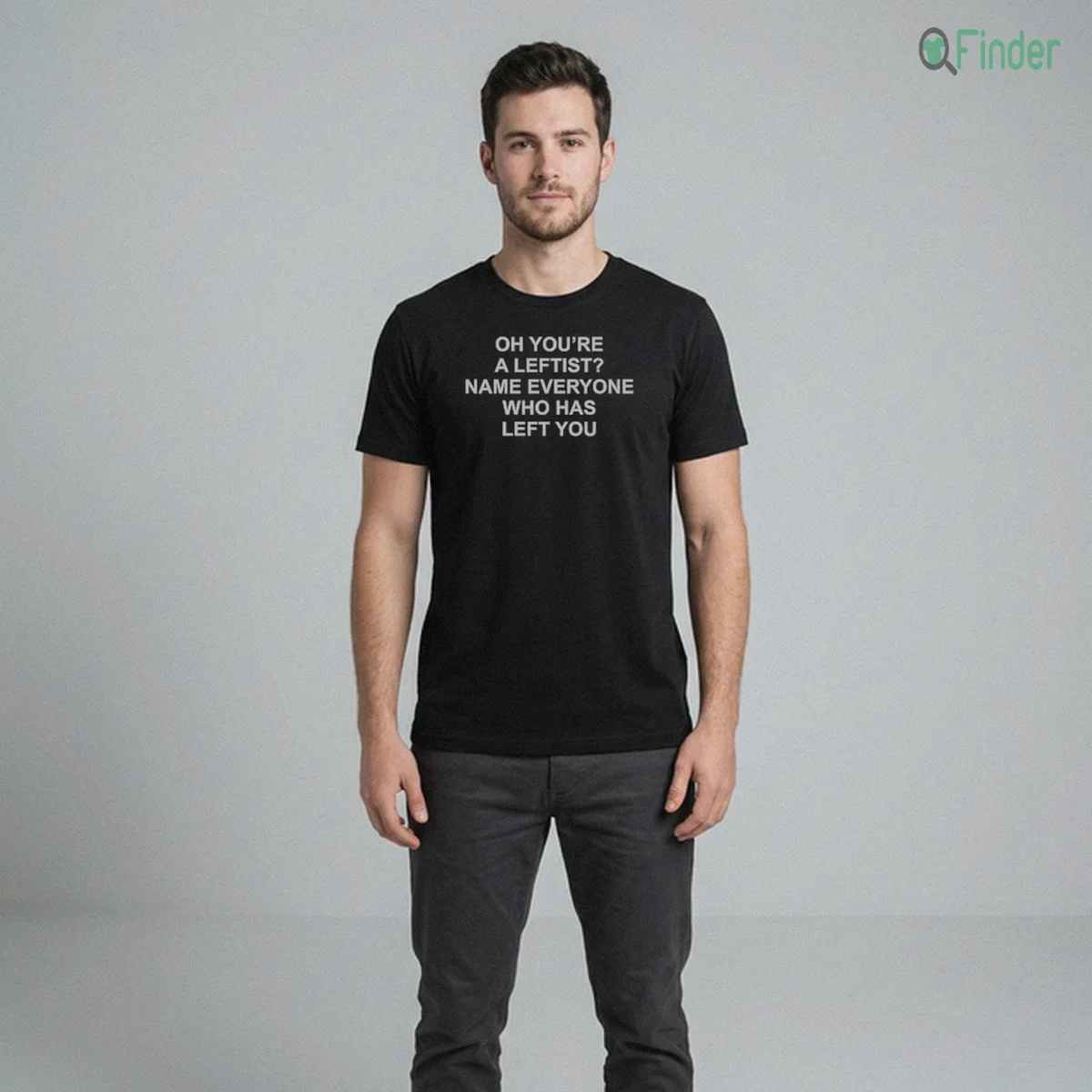 Oh You'Re A Leftist Name Everyone Who Has Left You Shirt - Front View