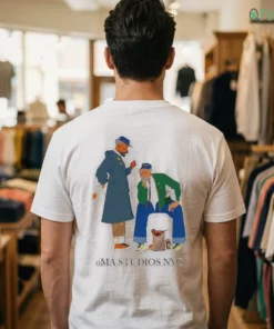 oma studios nyc old men streetwear fashion illustration graphic shirt 1