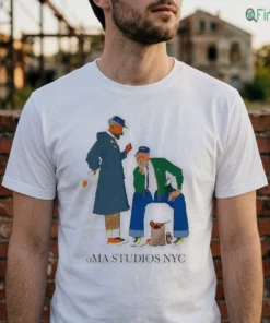 oma studios nyc old men streetwear fashion illustration graphic shirt 2