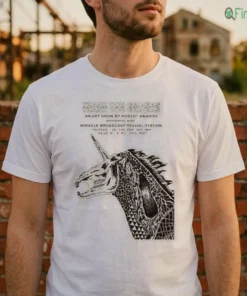 thank you gracias robert amador art show unicorn skeleton graphic shirt 2 1.webp
