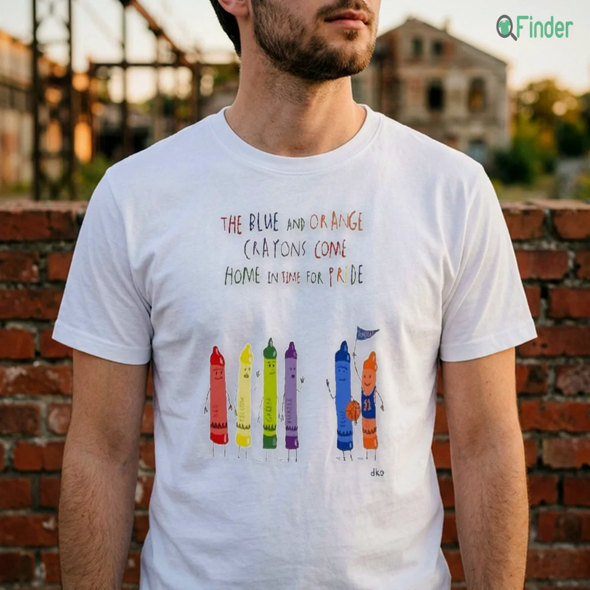The Blue And Orange Crayons Come Home In Time For Pride Shirt
