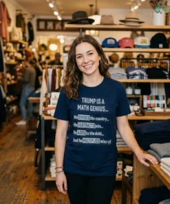 trump is a math genius he divides the country shirt 1