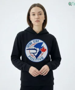 tryna stay positive mordecai regular show blue jays baseball logo parody shirt 2 1.webp