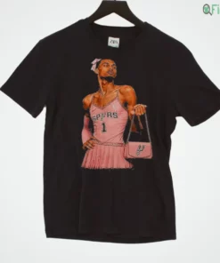 victor wembanyama san antonio spurs pink dress black shirt 1