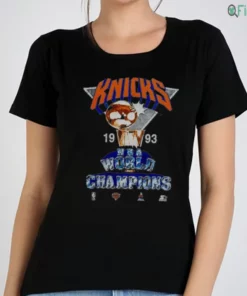 vintage 1993 knicks nba world champions trophy navy blue retro graphic tee shirt 3