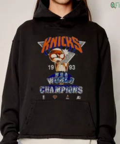 vintage 1993 knicks nba world champions trophy navy blue retro graphic tee shirt 4