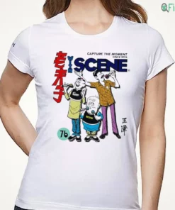 vintage old master q cartoon scene graphic shirt 1
