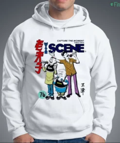 vintage old master q cartoon scene graphic shirt 3