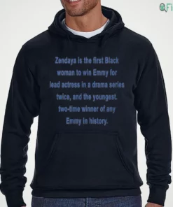 zendaya is the first black woman to win emmy for lead actress in a drama series twice shirt 3