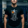 and1 basketball player holding ball graphic logo t shirt 1