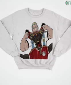 argentina football player holding egypt pharaonic mask meme cartoon graphic shirt 4