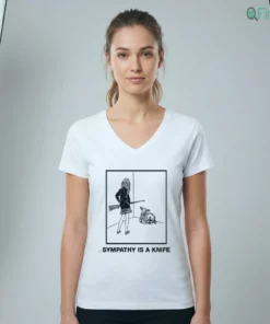 charli xcx brat sympathetic girl with gun graphic quote shirt 2